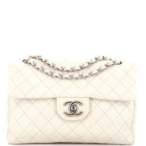 Chanel Jumbo Vintage Square Classic Single Flap Bag Quilted Caviar